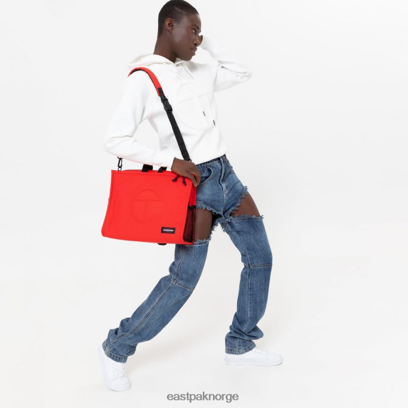 nei Eastpak telfar shopper m rød 0PF4J4283 skulderveske